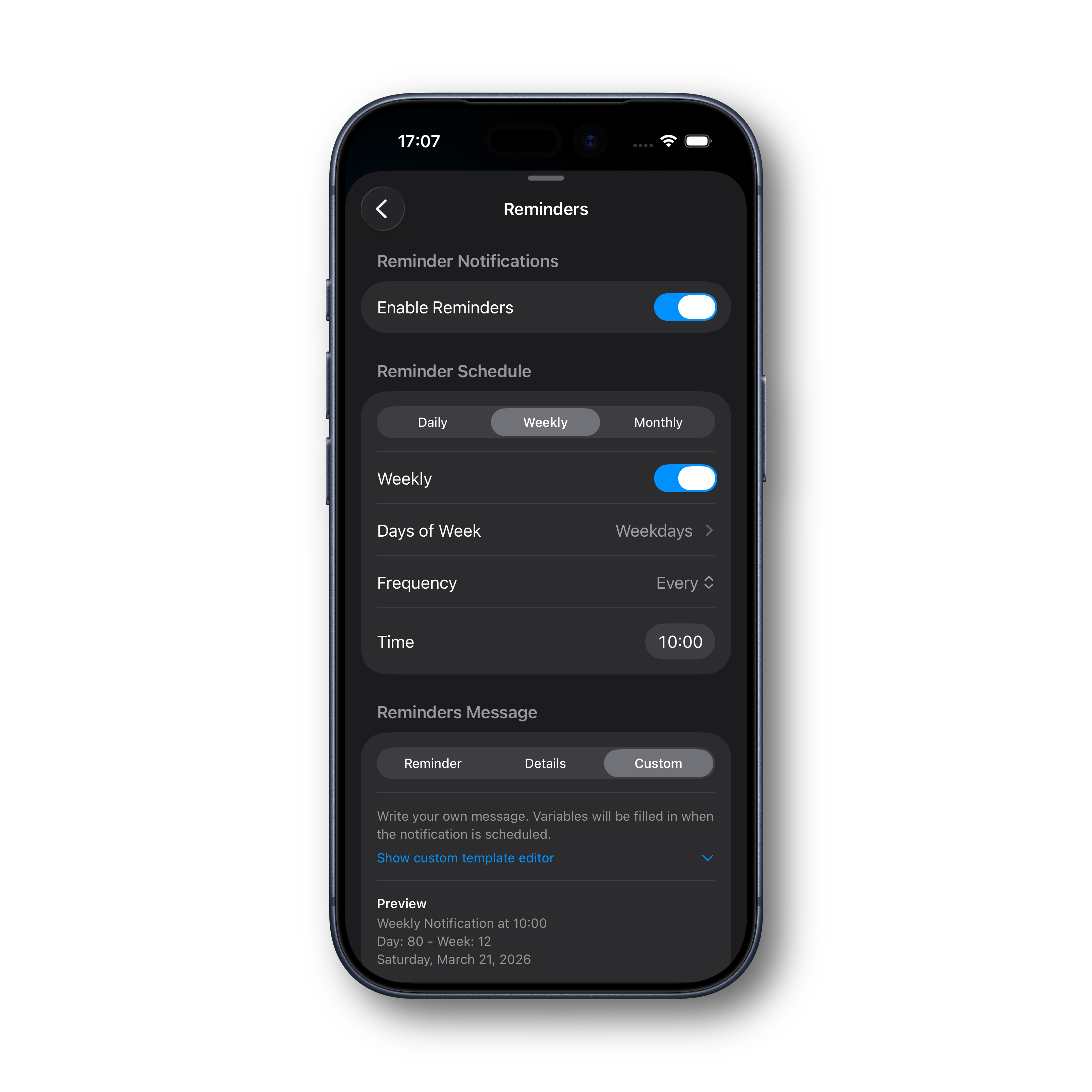 Day Calculator Notifications